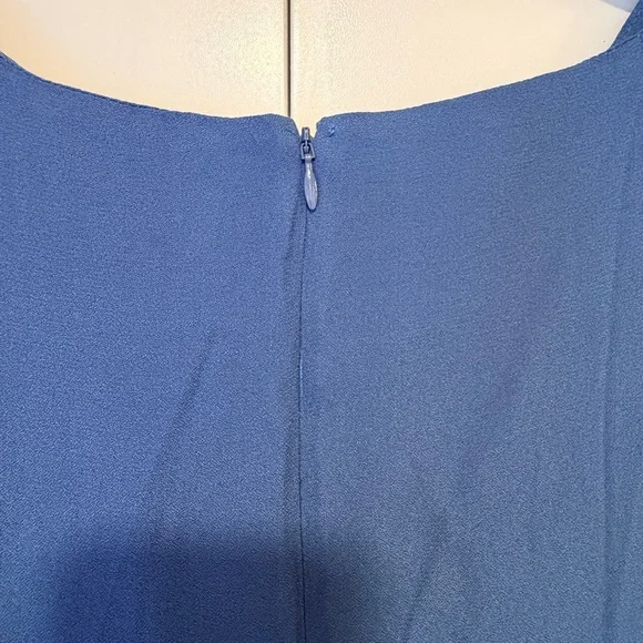 Reformation Blue “Wilda” V-Neck Button-Front Maxi Dress - Picture 9 of 9